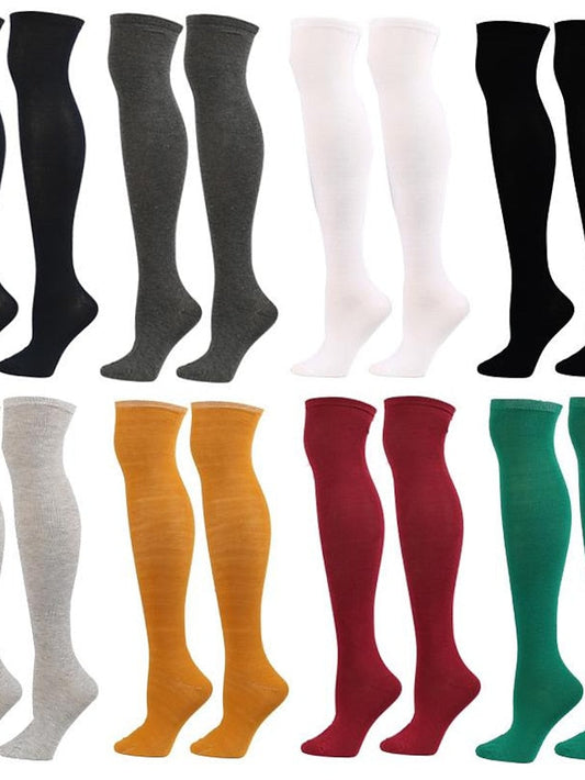 Warm and Cozy Women's Knee High Socks for Outdoor Adventures and Daily Comfort