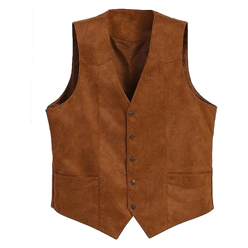 Classic Men's Suede Vest for Everyday Style and Comfort