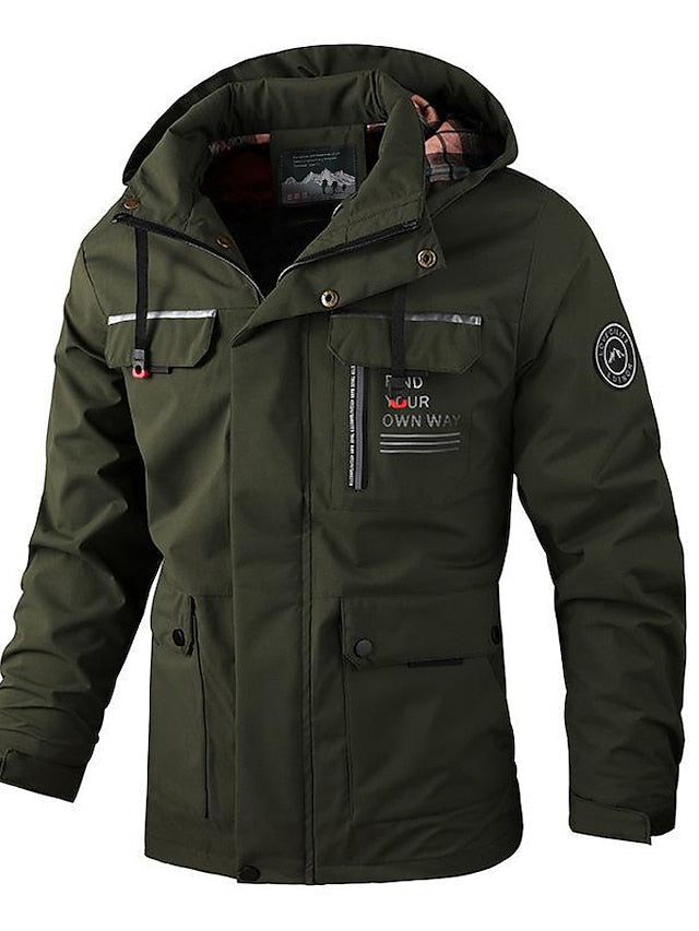 Stylish Men's Waterproof Winter Coat for Outdoor Adventures