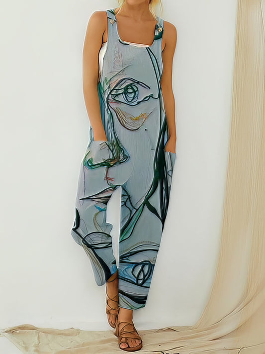 Summer Vibe Printed Sleeveless Jumpsuit - Chic - Elegant - Tropical