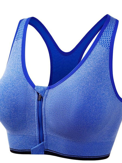 Ultimate Support Seamless Racerback Sports Bra for Women - Gym Yoga Running Fitness Top