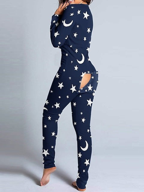 Leopard Print Butterfly Onesie Pajamas for Women