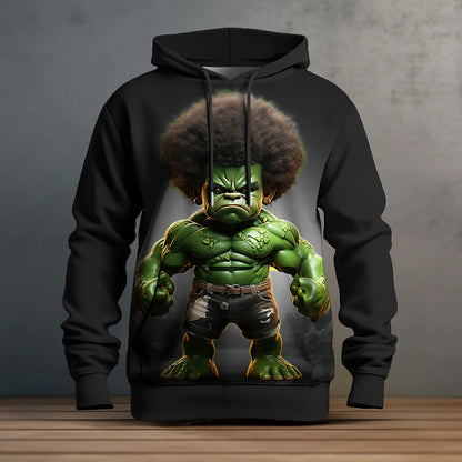 3D Graphic Cartoon Men's Designer Hoodie for Outdoor Adventures