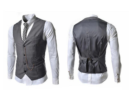 Dapper Printed Men's Vest for Wedding Business & Casual Events