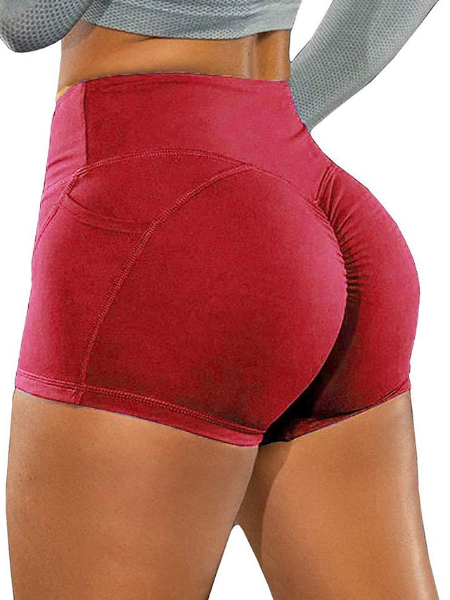 Yoga Fitness Shorts with Waist Control and Butt Lift Technology