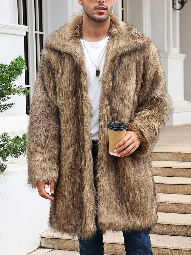 Winter Adventure Men's Fur-Lined Coat