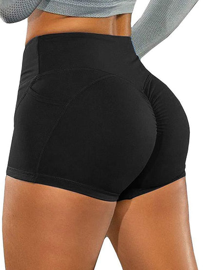 Yoga Fitness Shorts with Waist Control and Butt Lift Technology