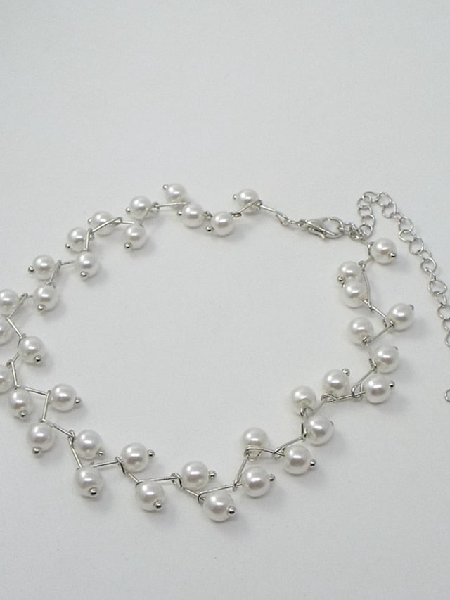 Elegant Pearl White Choker Necklace for Women - Wedding & Daily Wear