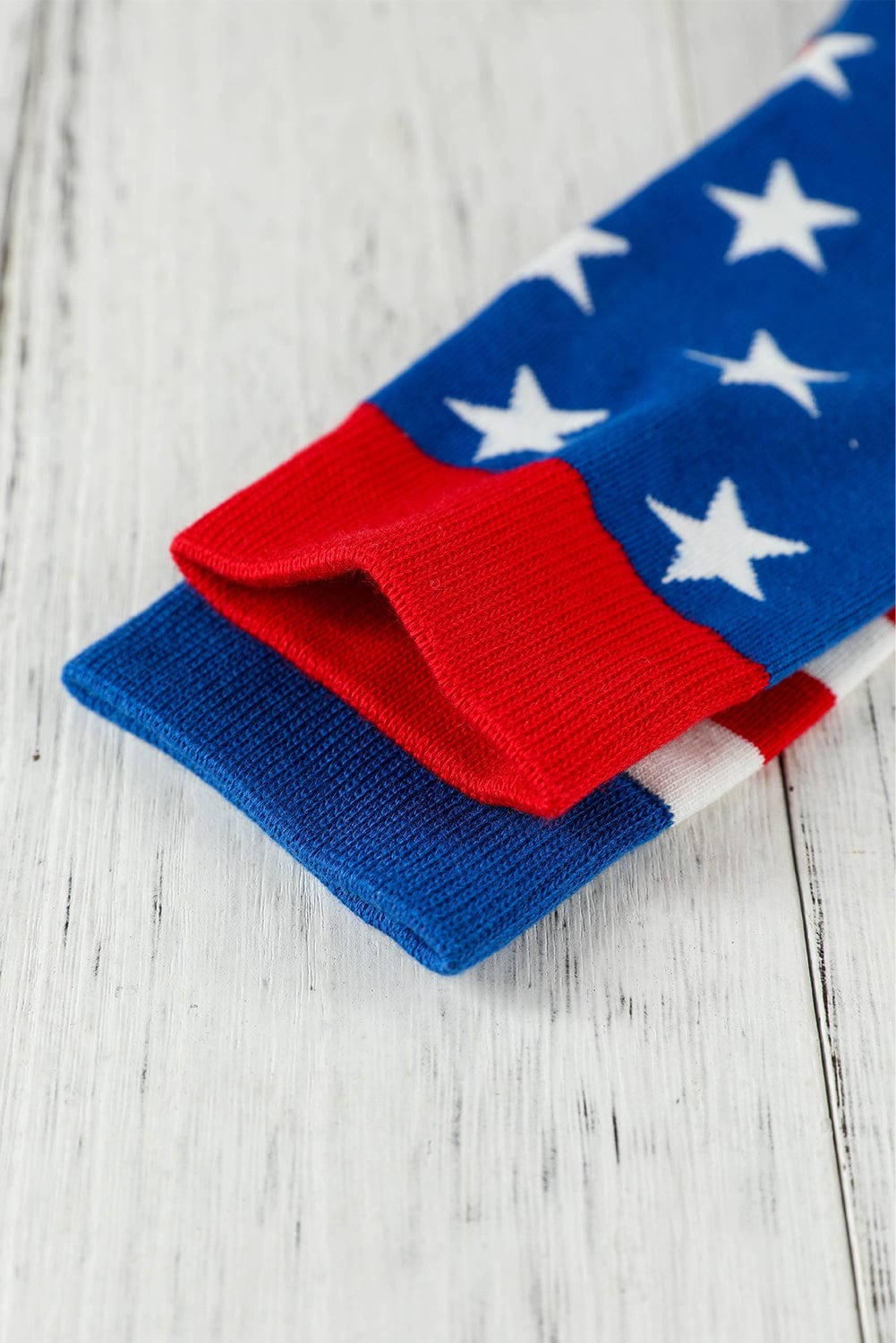 Sail Blue American Flag Pattern Soft Knitted Socks