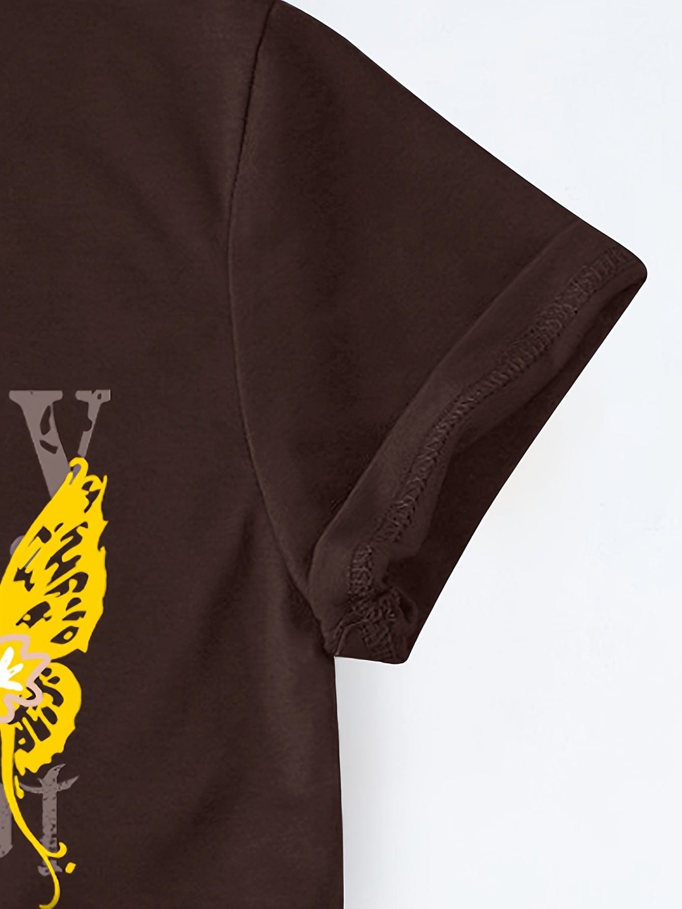 Skull & Butterfly Print Crew Neck T-shirt for Women