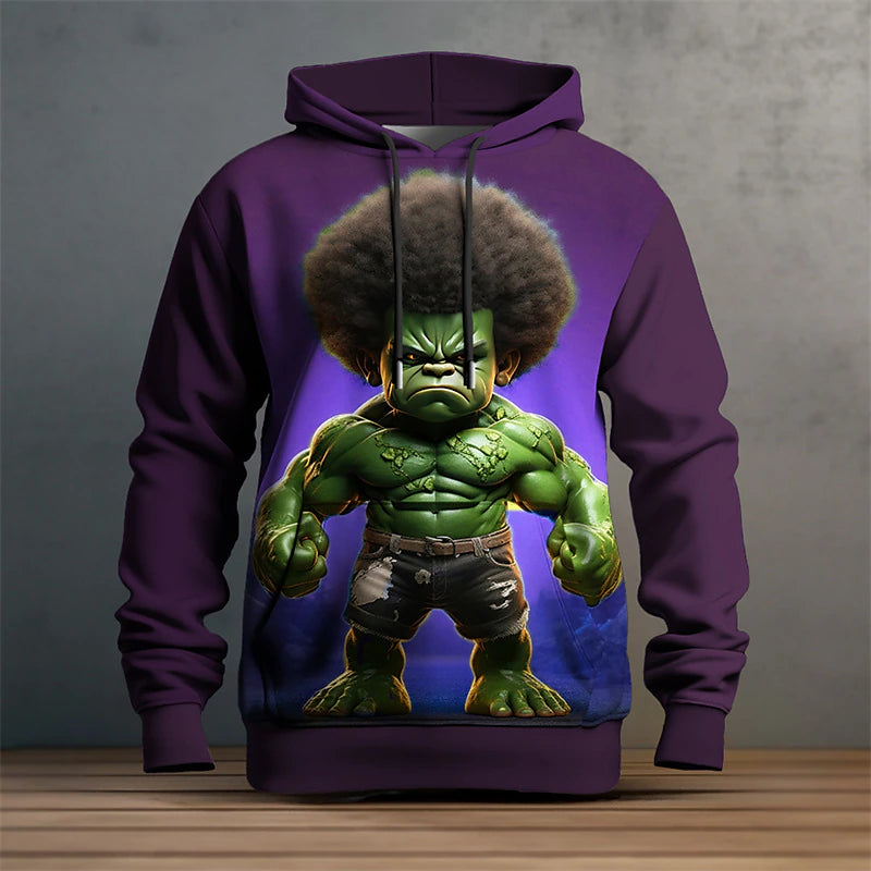 3D Graphic Cartoon Men's Designer Hoodie for Outdoor Adventures