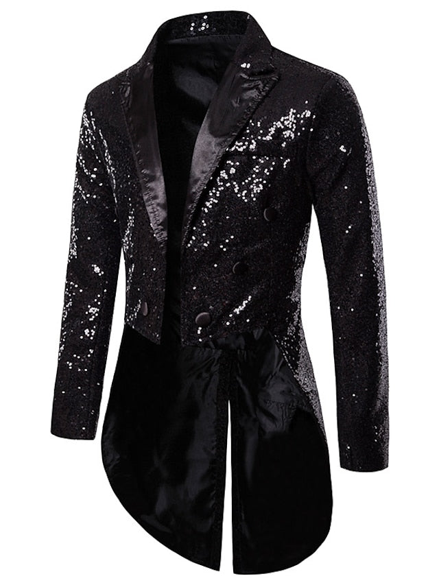 Winter Essential Men's Sequin Blazer: Stylish Warmth for Chilly Days