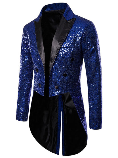 Winter Essential Men's Sequin Blazer: Stylish Warmth for Chilly Days