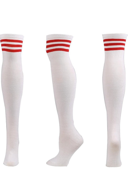 Winter Party Daily Women's Knee High Socks Classic Warm Cute Polyester Spandex Casual 1 Pair