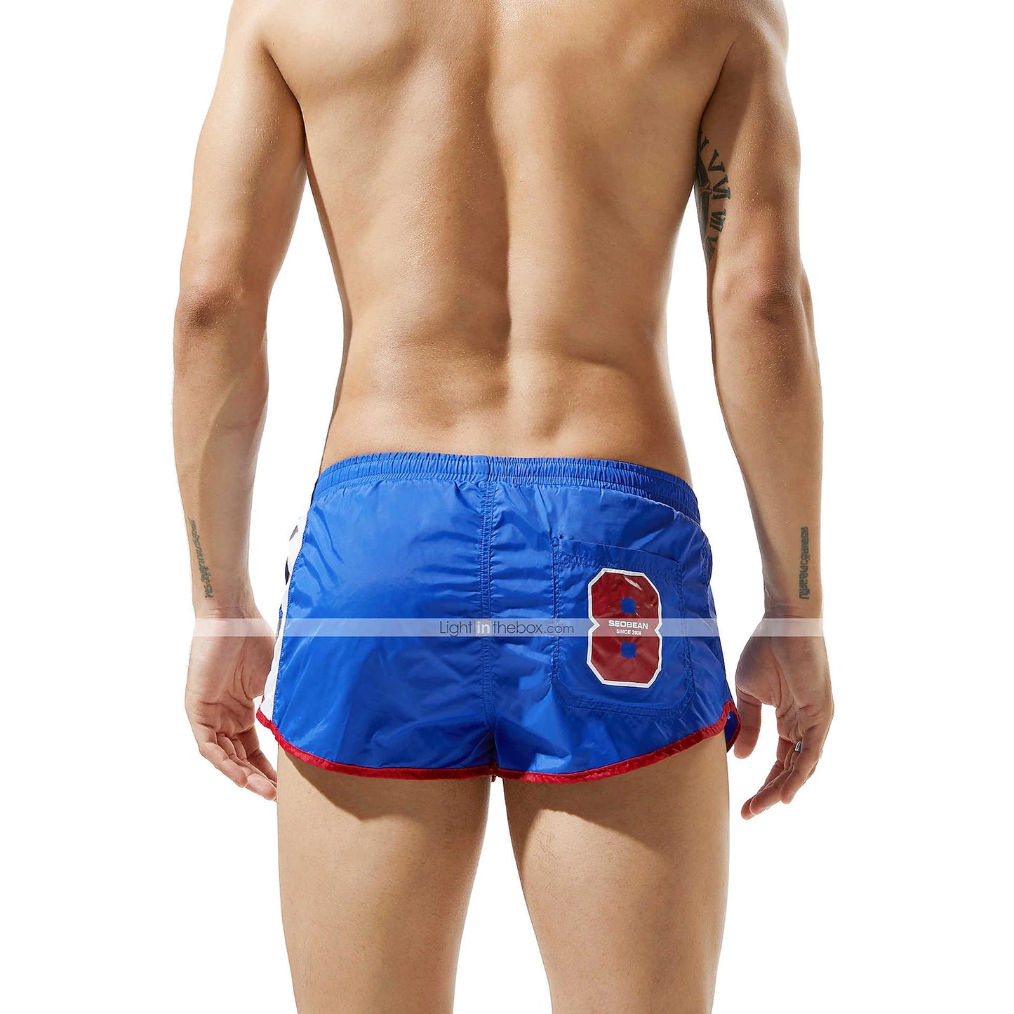 Summer Vibes Men's Quick Dry Swim Trunks with Mesh Lining and Pockets