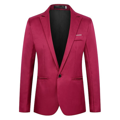 Print-Focused Men's Blazer for Cocktail and Wedding Events