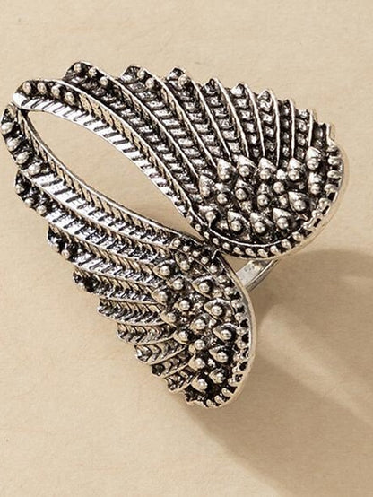 Adjustable Wings Ring - Stylish Alloy Jewelry for Women's Holiday Prom