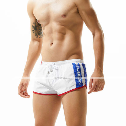 Summer Vibes Men's Quick Dry Swim Trunks with Mesh Lining and Pockets