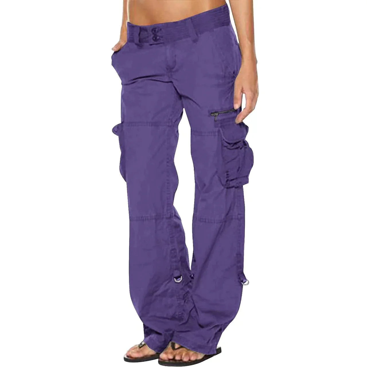 Versatile and Comfortable Women's Cotton Cargo Pants - Perfect for Everyday Wear