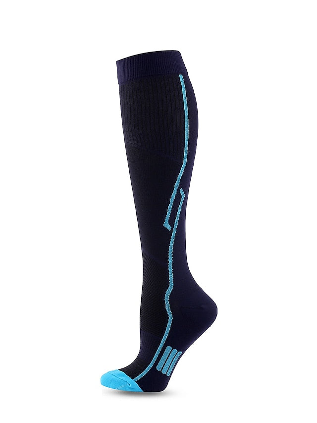 Compression Cycling Socks for Men and Women with Stylish Stripes