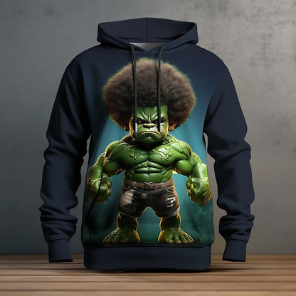 3D Graphic Cartoon Men's Designer Hoodie for Outdoor Adventures