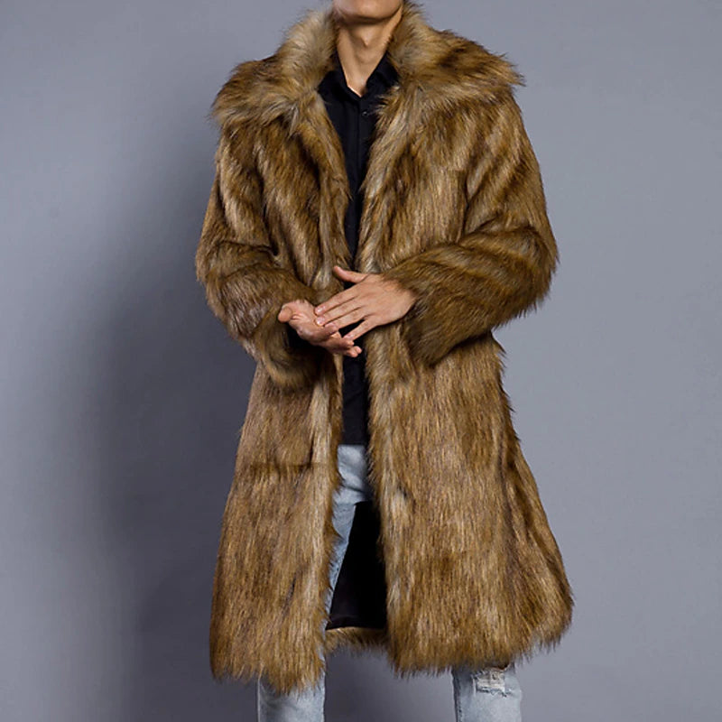 Winter Adventure Men's Fur-Lined Coat