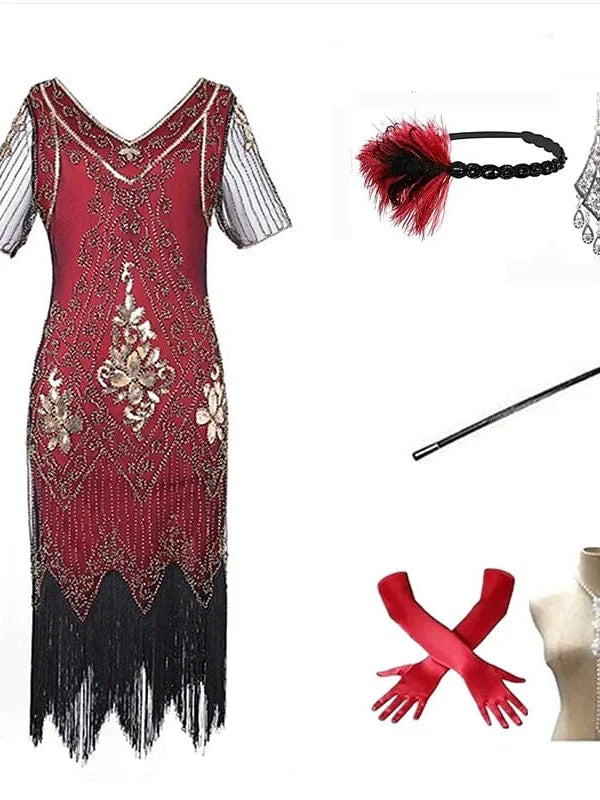 Exquisite Great Gatsby Flapper Dress for Christmas Party and Evening Events