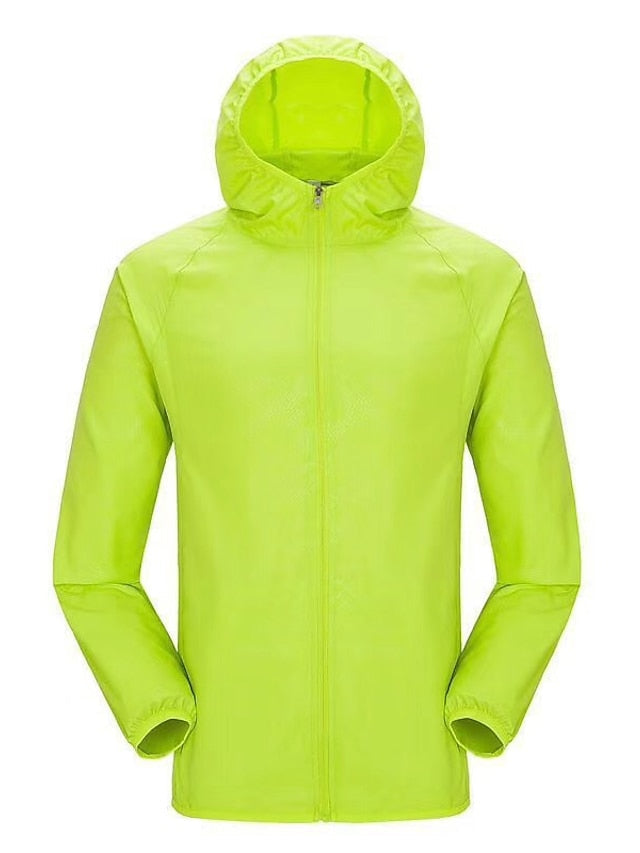 Men's Women's Rain Jacket Windbreaker UPF 50+ UV Sun Protection Zip Up Hoodie Long Sleeve Fishing Running Hiking Jacket Summer Outdoor Packable Quick Dry Outerwear Jacket Top Climbing - LuckyFash™