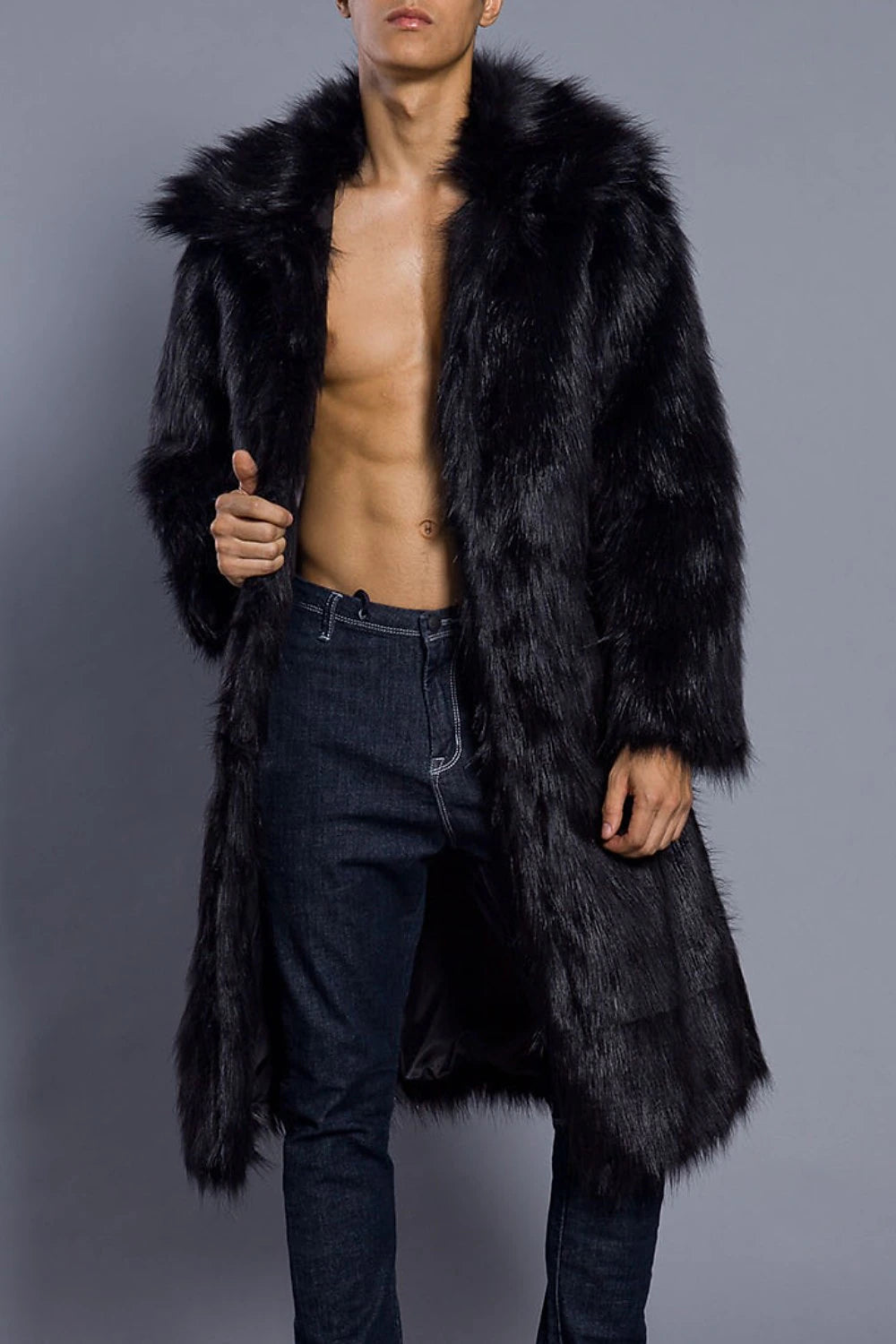 Winter Adventure Men's Fur-Lined Coat