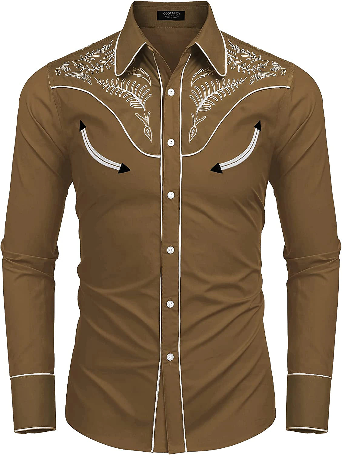 Men's Shirt Western Shirt Leopard Turndown Blue Brown Khaki Black / Pink 3D Print Outdoor Street Long Sleeve Button-Down Print Clothing Apparel Fashion Designer Casual Breathable
