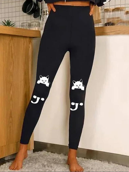 Enhance Your Curves Yoga Leggings for Women - Black-white Yellow