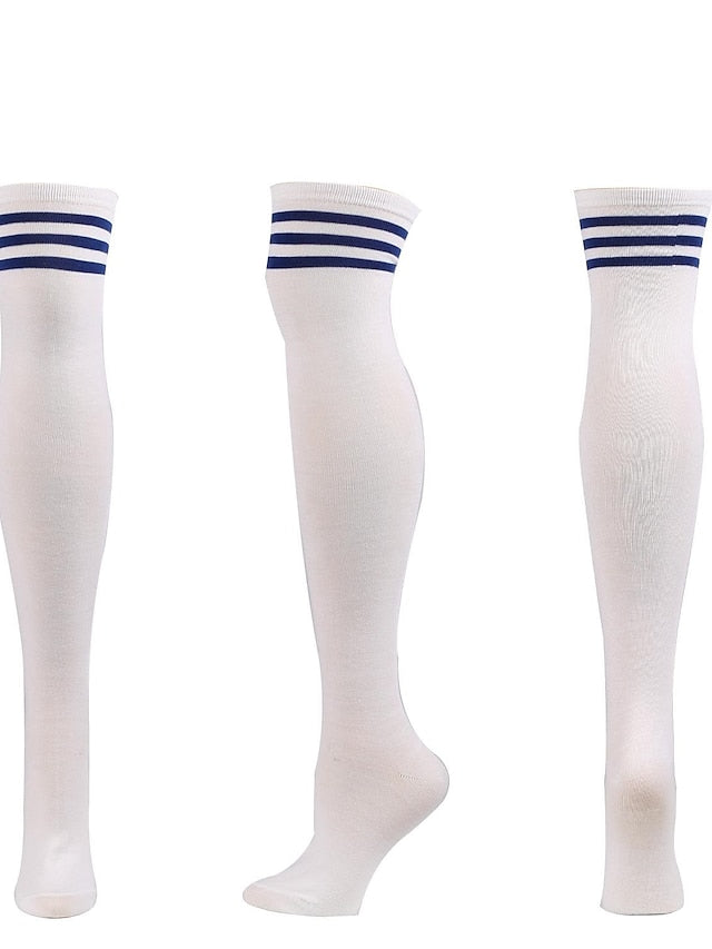 Winter Party Daily Women's Knee High Socks Classic Warm Cute Polyester Spandex Casual 1 Pair