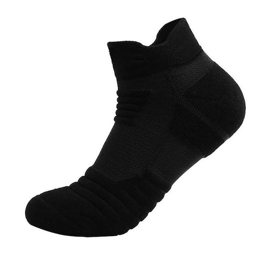 3-Pack Men's Low Cut Ankle Sports Socks Set - Black and White, Plain Design - Ideal for Daily Wear, Vacation, Spring, and Summer