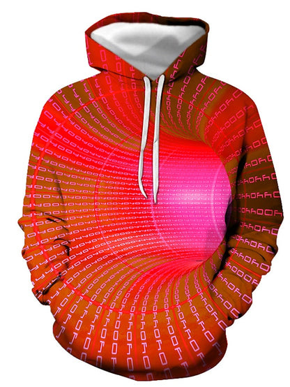 Ultimate Men's 3D Optical Illusion Graphic Hoodie for Casual and Formal Wear