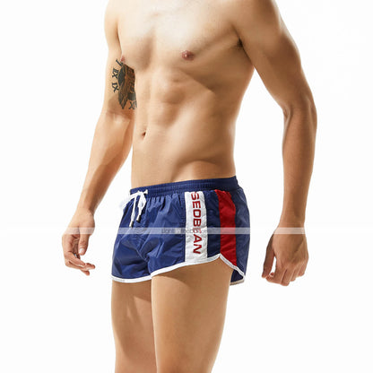 Summer Vibes Men's Quick Dry Swim Trunks with Mesh Lining and Pockets