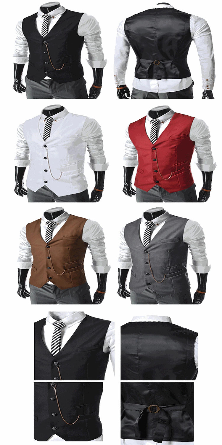 Dapper Printed Men's Vest for Wedding Business & Casual Events