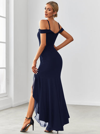 Sultry Wholesale Evening Dresses with Deep V Neck and Fishtail