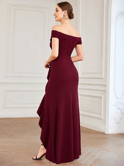 Off Shoulders A Line Wholesale Evening Dresses with Raglan Sleeves
