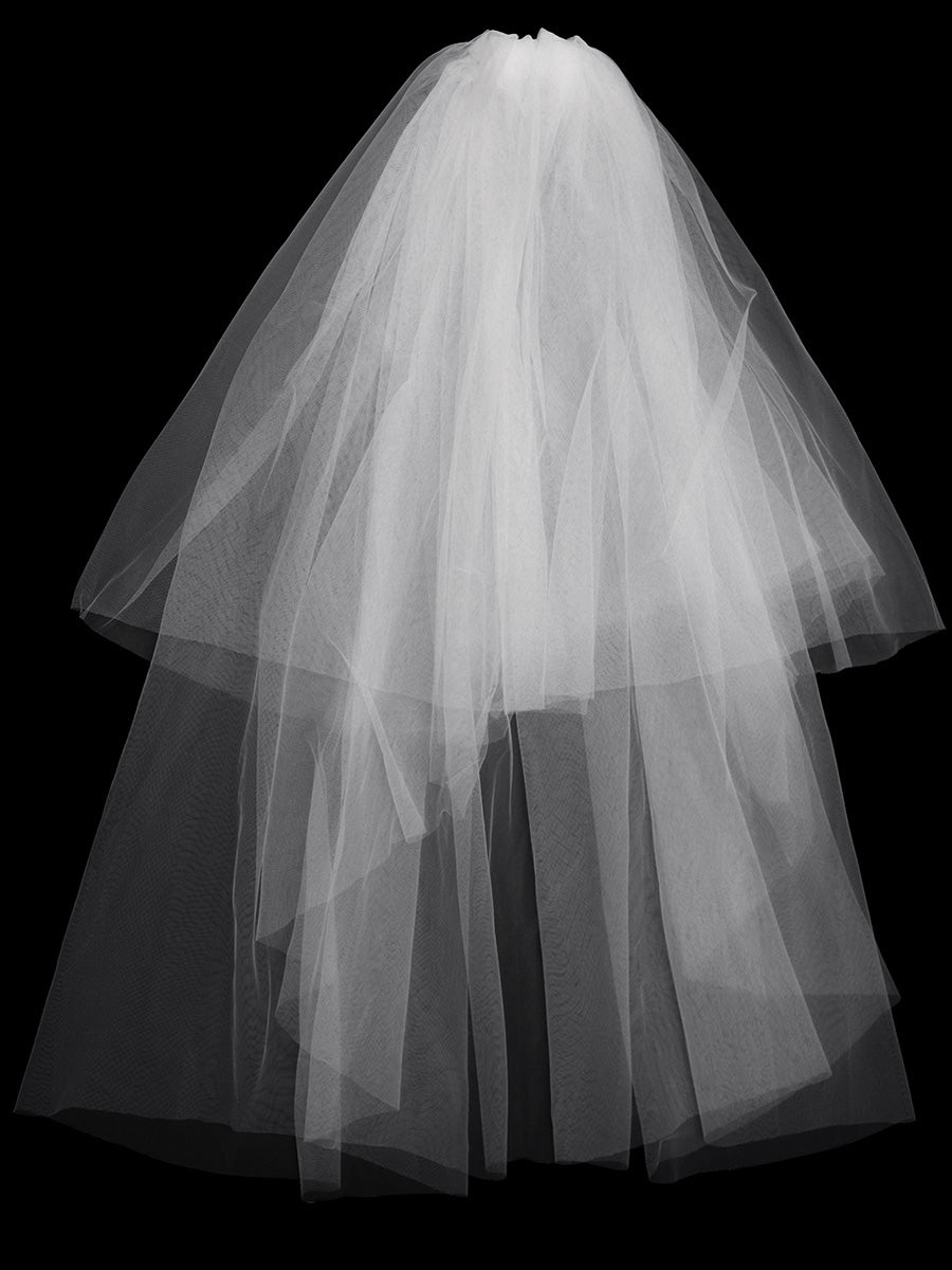 Plain Pleated Chiffon Wholesale Wedding Dress with Lace Decorations