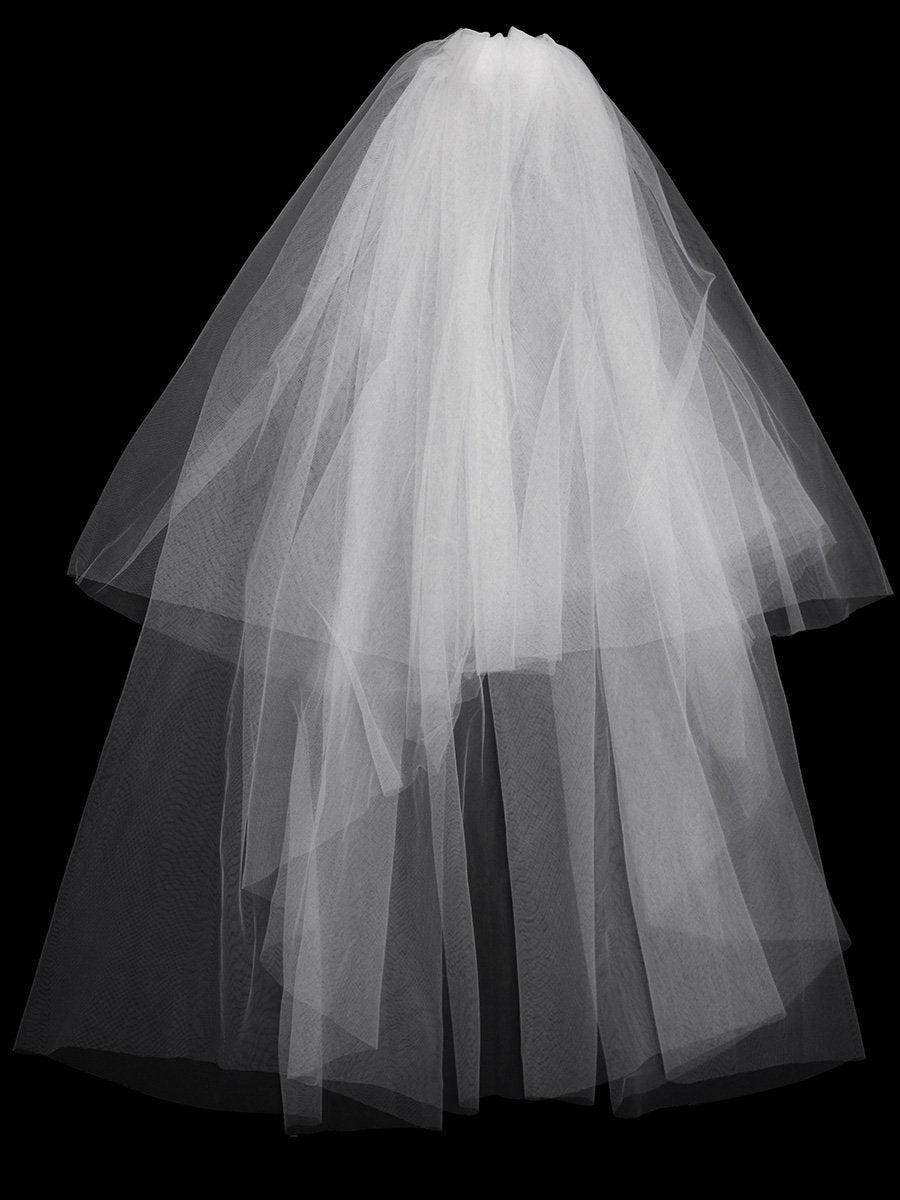 Simple V Neck Chiffon Wholesale Wedding Dress with Asymmetric Hem