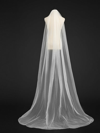 Mesh Wedding Dress with Zipper Closure