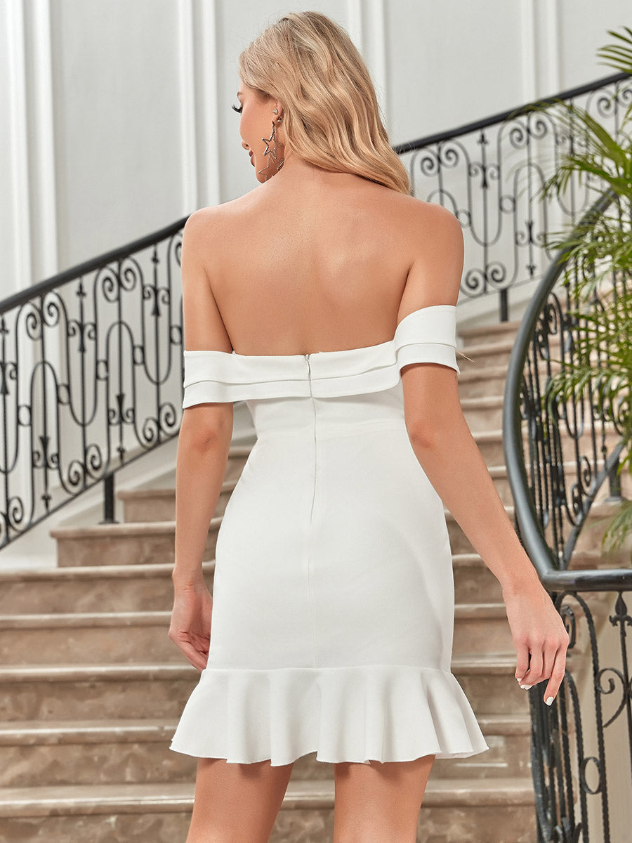 Sexy Off Shoulder Above Knee Wholesale Cocktail Dresses