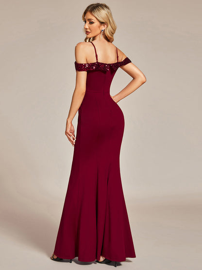 Glittering Off Shoulder Wholesale Evening Gowns