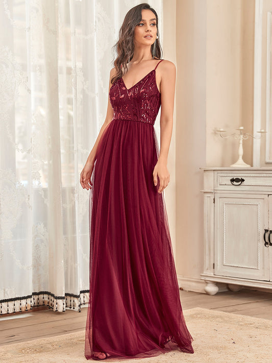 Adorable A Line Silhouette Floor Length Wholesale Evening Dress FS