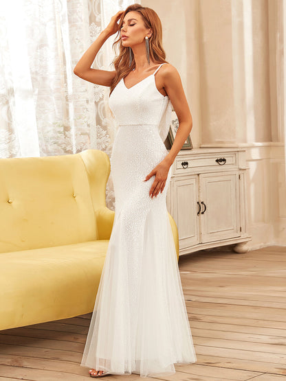Elegant Simple Fishtail Wholesale Wedding Dresses Sweetheart Neckline