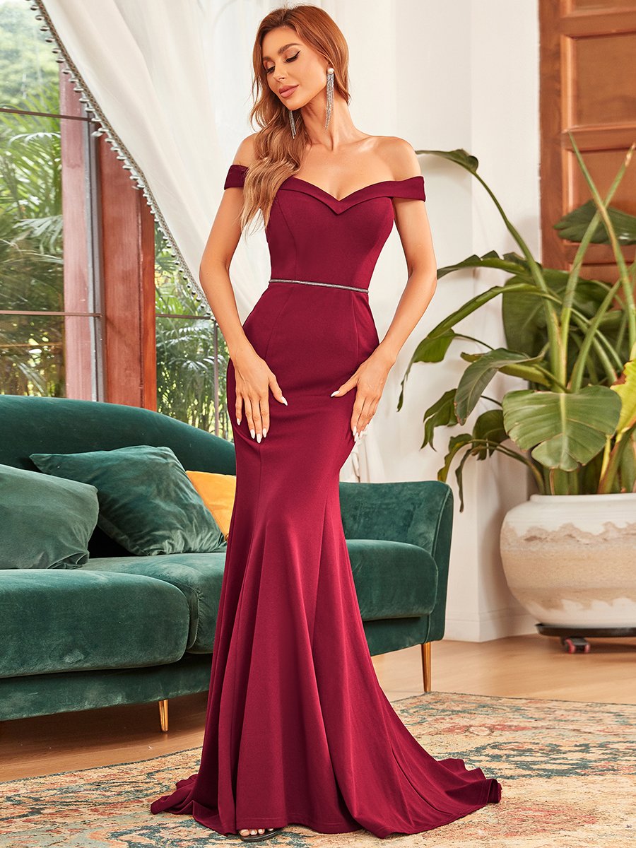 Sexy Off Shoulder Fishtail Wholesale Evening Dresses For Women