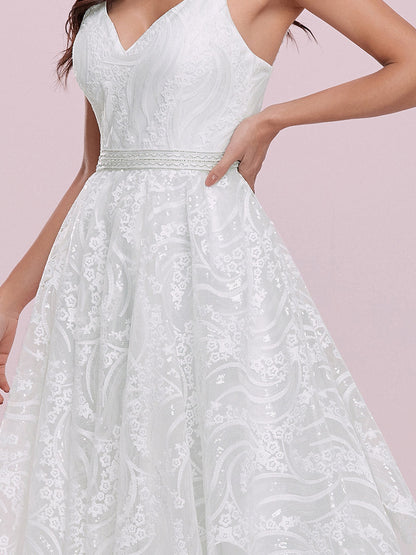 Romantic Wholesale Lace & Tulle Sleeveless Wedding Dress