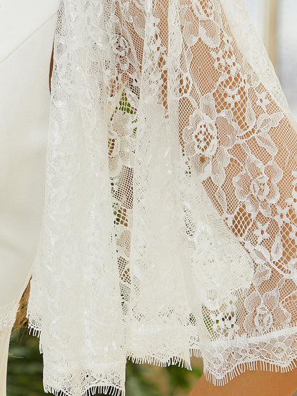 Three Quarter Puff Sleeves Fishtail Wholesale Wedding Dresses