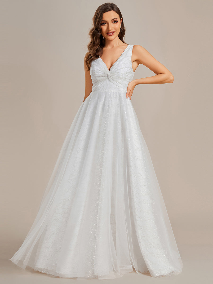 Shiny Twist Desigh A Line Wholesale Wedding Dresses