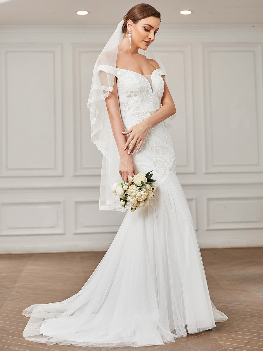 Sleeveless Off Shoulders Fishtail Wholesale Wedding Dresses